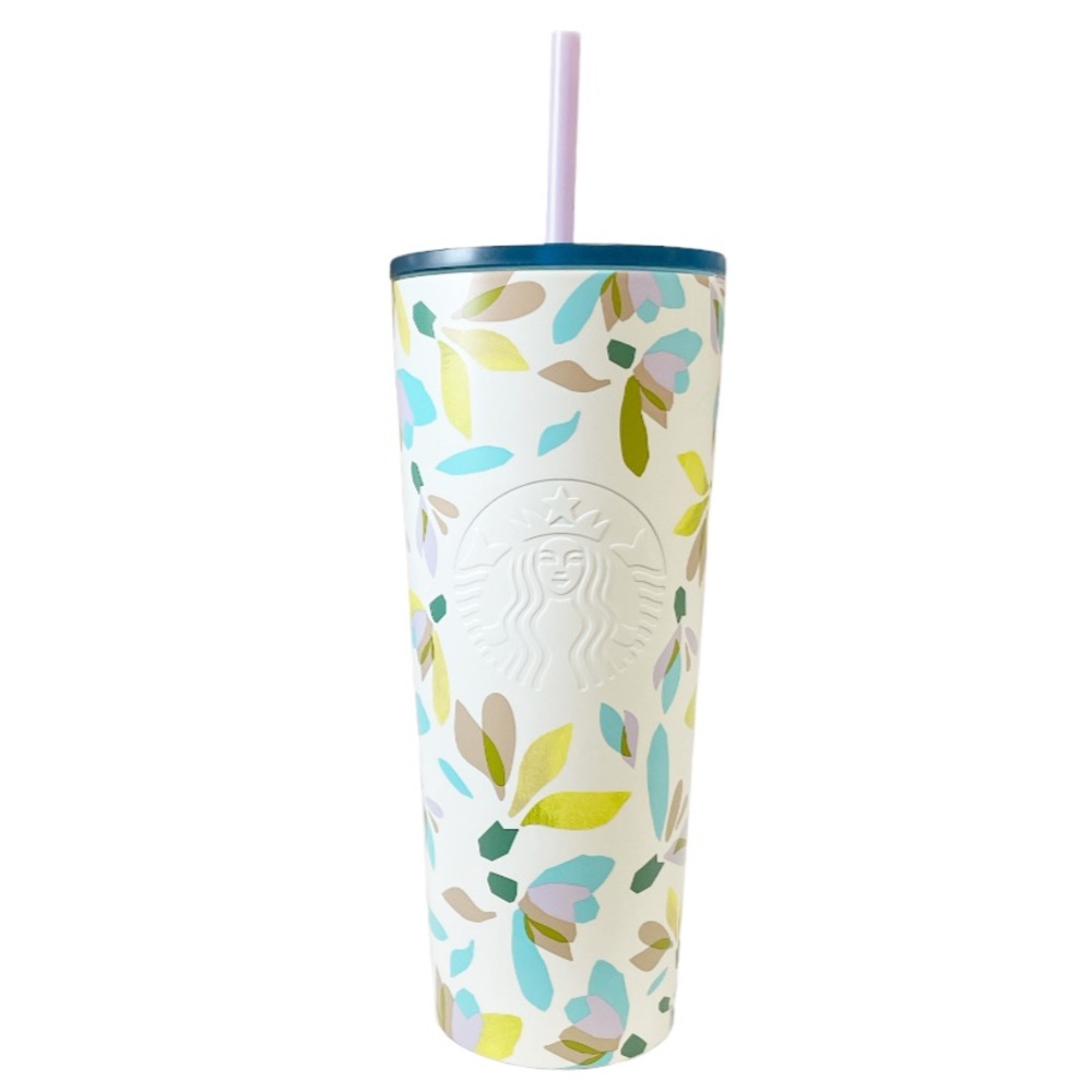 New Starbucks Snowdrop Stainless Steel Cold Cup 24oz Tumbler